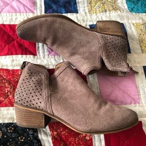 Susina Suede Booties Size 8 Genuine Leather